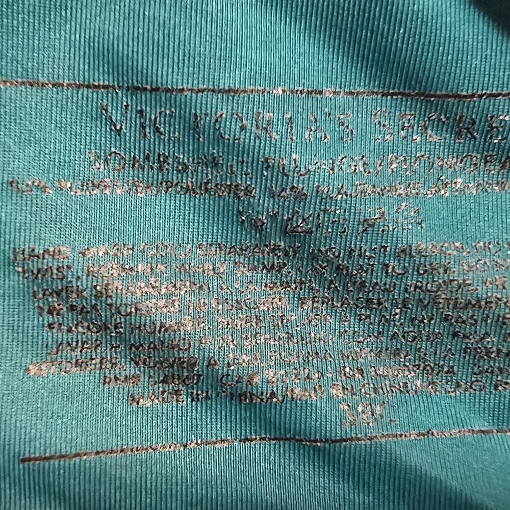 Teal Satin Bra - Picture 2 of 3